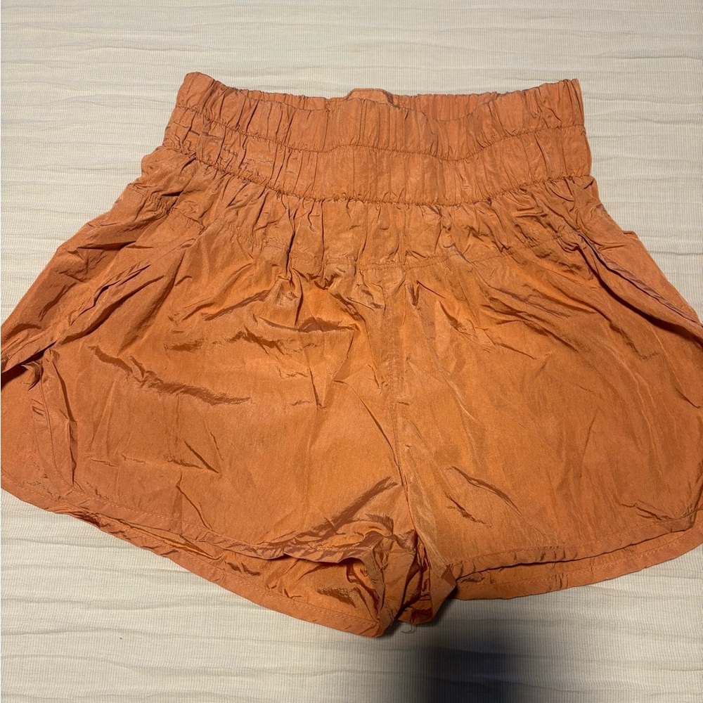 FP Movement by Free People Rust Orange Athletic High-Rise Shorts
